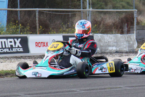 Travis Kodric (Rotax Heavy) will be looking to back up his winning success in Geelong
