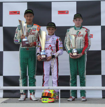 Junior MAX Euro podium