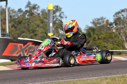 Reigning National Champion Pierce Lehane will start from pole position in the Rotax Light pre-final