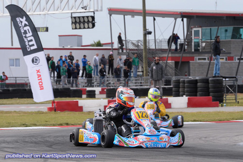 Marcus Armstrong (here competing at last year's Rotax Max Grand Final in the USA) is on his way to Belgium for the opening round of the 2014 Rotax Max Euro Challenge