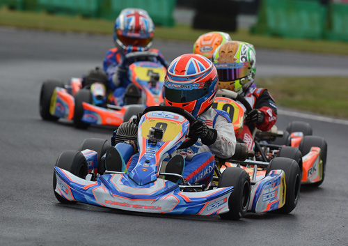 Alex McDade was a double winner in IAME Cadets at the final round