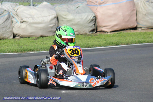 Jackson Rooney will be competing in both the Cadet Raket and Cadet ROK (pictured) classes