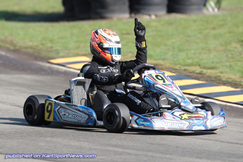 Top NZ karter Marcus Armstrong won the Kiwi Junior Rotax National Title earlier this year