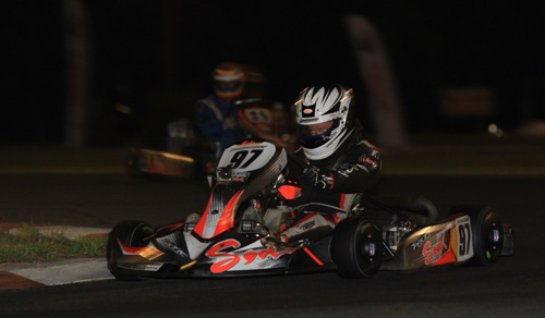 Harrison Hoey was victorious in the Sodi Junior Rotax Trophy class