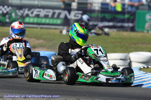 Victorian Dylan Hollis qualified fastest in both the Junior National Light and Junior Clubman classes 