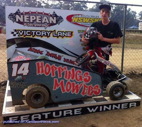 Jake in Victory Lane at Nepean 