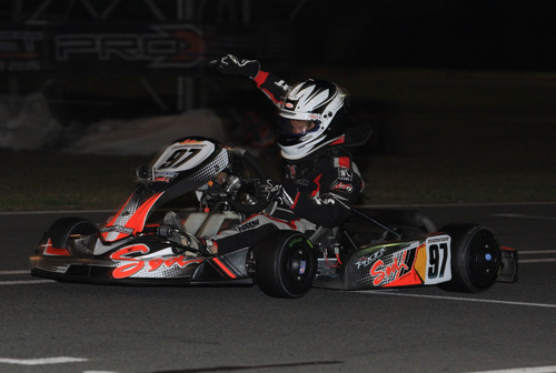 On debut in the Junior Trophy Class, Harrison Hoey took victory at the Rotax Nationals