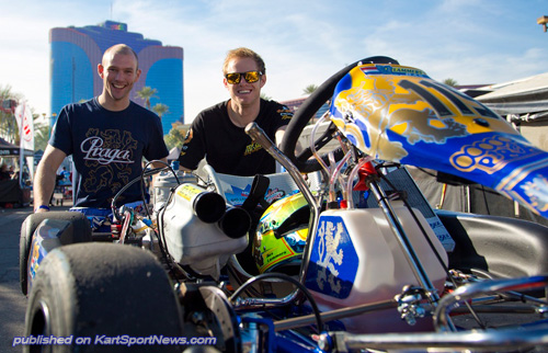 Josh Hart (right) with Bas Lammers at the SKUSA Supernationals