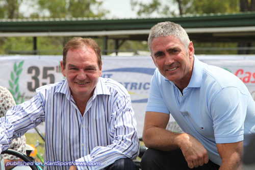 Mayor Paul Pisasale with Karting Australia Chairman Mick Doohan