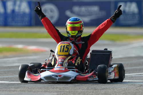 Ryan Van Der Burgt (NLD), Winner of the 2014 CIK-FIA International KZ2 Super Cup