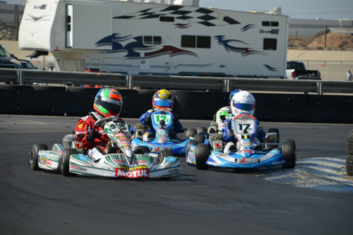 Myles Farhan took his fifth checkered flag of the season in TaG Cadet
