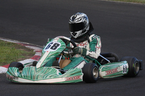Coffs Harbour’s Luke Collett will be looking to use home track experience in the large Junior Max field this weekend 