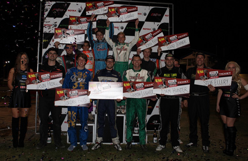 Team Australia drivers with tickets for the 2014 Rotax Max Challenge Grand Finals in Valencia, Spain in November