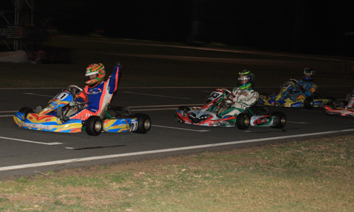 Zane Morse made a last lap pass to take victory in Junior Max