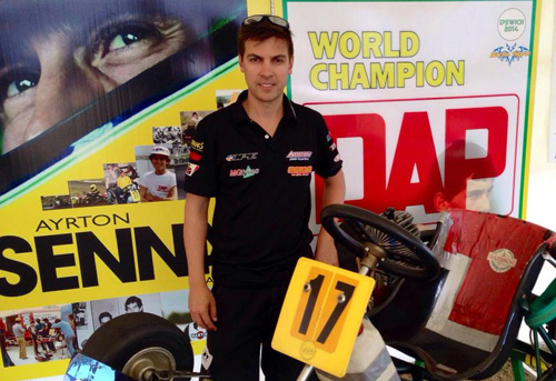 Adam with the famous Senna DAP when it was in Australia earlier this year