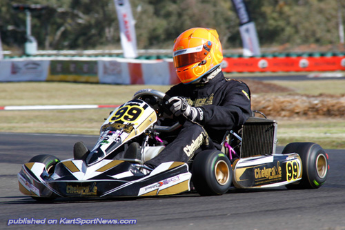 Steven Ellery currently sits second in the DD2 Masters Rotax rankings