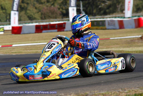 Darwin’s Bryce Fullwood is amongst the front runners to be part of Team Australia in Junior Max 