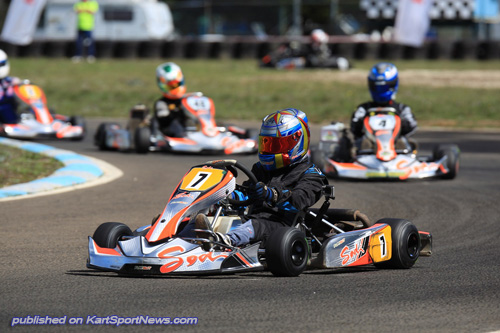 Samuel Dicker secured the win on debut in the Sodi Junior Max Trophy Class